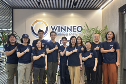 حفل الكشف عن شعار WINNEO الجديد على الحائط