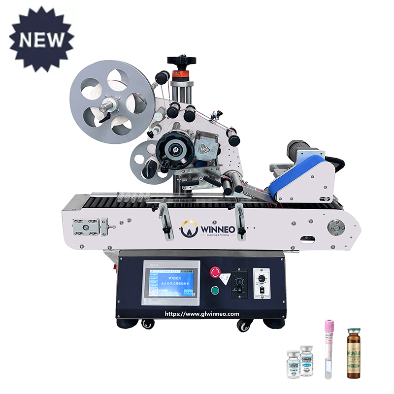 آلة وسم الزجاجات الدائرية الأفقية المكتبية WT-105 - WINNEO